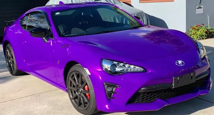 3M Gloss Plum Explosion Car Wrapping Perth 